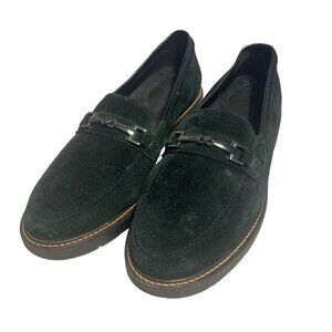Ara Suede Horse Bit Loafers Womens 10.5 41 EU Black Slip On Comfort